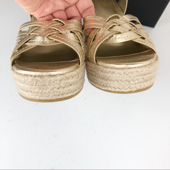 New Coach Wedge Heel Gold size 10B (Box P) - Picture 5 of 8